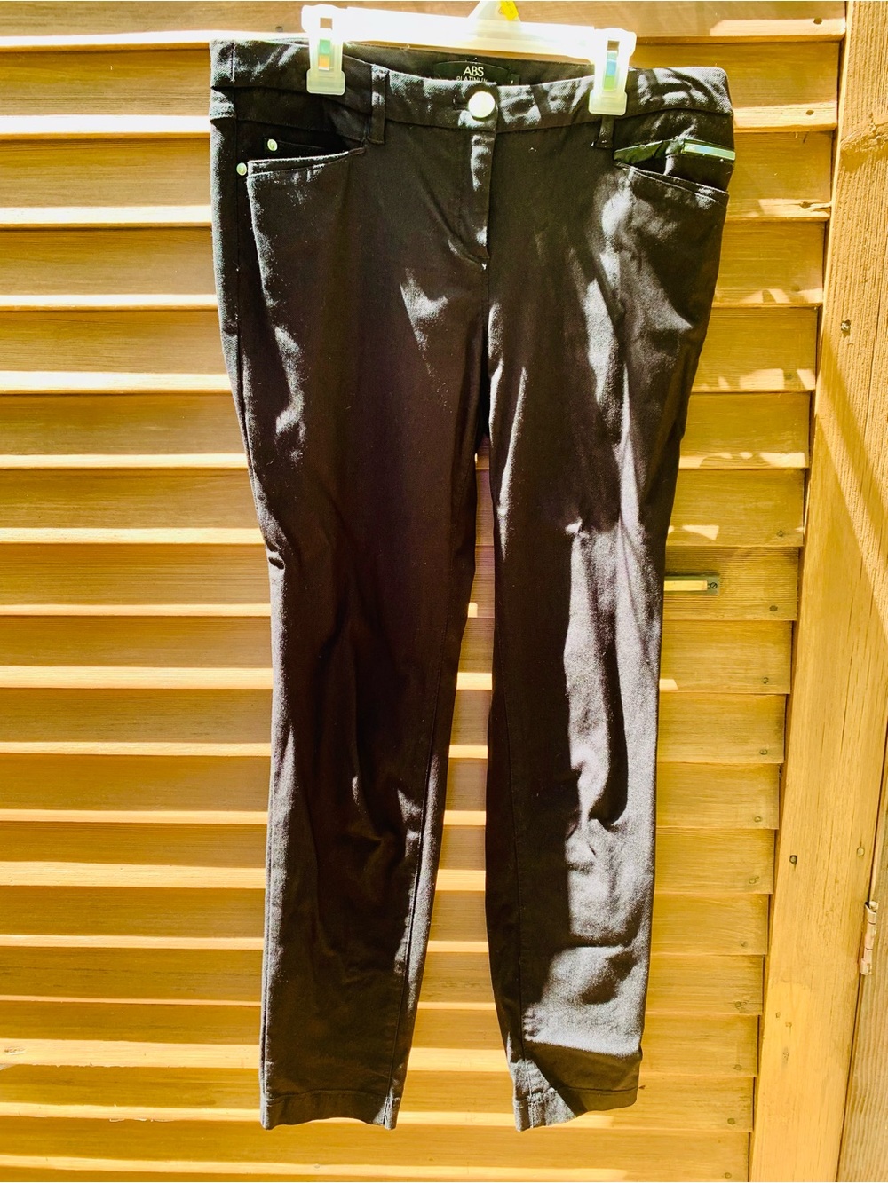 AB Studio Black Straight Leg Pants